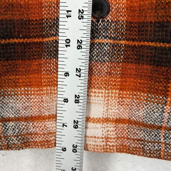 Flag & Anthem Bozeman Filled Shirt Jacket Mens Medium Rust Black Plaid Outdoors - Picture 10 of 15